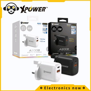 xpower a2008 20w pd usb-a type-c ที่ชาร์จ XPower A2008 20W PD USB-A Type-C Charger