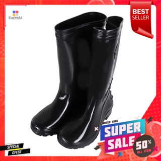 รองเท้าบู๊ทพื้นยางไนไตรล์ PIPES สูง 12 นิ้ว เบอร์ 9.5 สีดำRUBBER BOOTS WITH NITRILE SOLE PIPES HIGH 12IN NO.9.5 BLACK