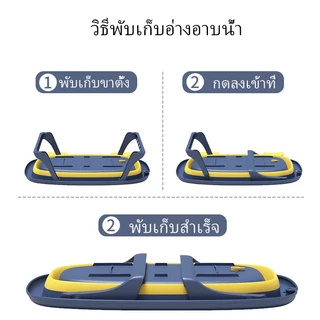 อ่างอาบน้ําสัตว์เลี้ยง อ่างอาบน้ําสุนัข อ่างอาบน้ำแมว แบบพกพา พับเก็บได้ พร้อมรูระบายน้ํา หนา สุดน่ารัก 4สี ขนาดใหญ๋