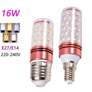 หลอดไฟ E27 E14 LED 16W AC 220V ความสว่างสูง เปลี่ยนสีได้สามสี