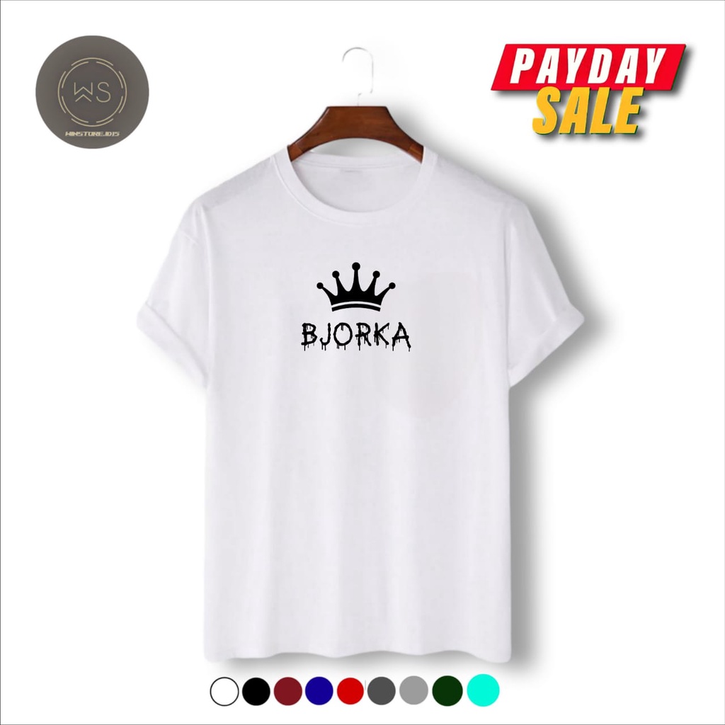 KATUN BJORKA เสื้อยืด Unisex Distro วัสดุผ้าฝ้าย / สกรีนลาย Polyflex ไซส์ ML XL XXL Ready