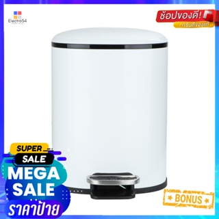 ถังขยะเหยียบกลม ACCO MILD SOFT CLOSE ขนาด 5L สีขาวROUND DUSTBIN PEDAL ACCO MILD SOFT CLOSE 5L WHITE