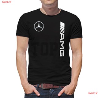 เสื้อยืด Sort.V New เสื้อยืดผ้าฝ้าย 100% พิมพ์ลาย Mercedes Benz Amg แฟชั่นผู้ชาย เสื้อยืดผ้าฝ้าย=61