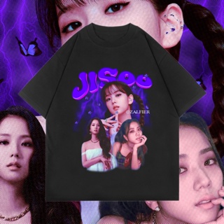 เสื้อยืดผู้ Jisoo ขนาดใหญ่ | ดํา ชมพู | เสื้อยืด สไตล์วินเทจ | เสื้อยืด พิมพ์ลายวงดนตรี | เสื้อยืด พิมพ์ลาย Bootleg | T0