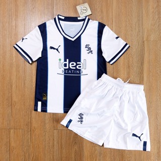 ชุดบอลเด็ก เวสต์บรอมวิช West Bromwich Albion Kit 2022/23 AAA (TTพร้อมส่ง)