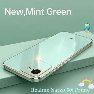 เคสโทรศัพท์ซิลิโคน แบบนิ่ม ทรงสี่เหลี่ยม กันกระแทก สําหรับ Realme Narzo 50i Prime C30 C30S RealmeC30 Narzo50i 50iPrime