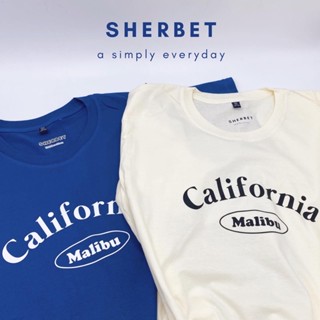 เสื้อขาว เสื้อคู่รัก เสื้อยืด california malibu |sherbet.teeshopเสื้อยืดอนิเมะ เสื้อเบลาส์ เสื้อคู่