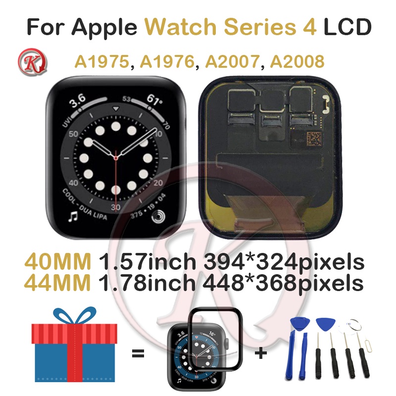 Original For Apple iWatch Series 4 40MM 44MM Display Touch Panel Screen Digitizer Assembly For Watch S4 A1975 A1976 A200