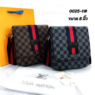 (สินค้าใหม่ พร้อมส่ง)กระเป๋าสะพายข้างผู้ชาย LV 0025-1# ขนาดเล็ก/SMALL หนัง PU Fashion