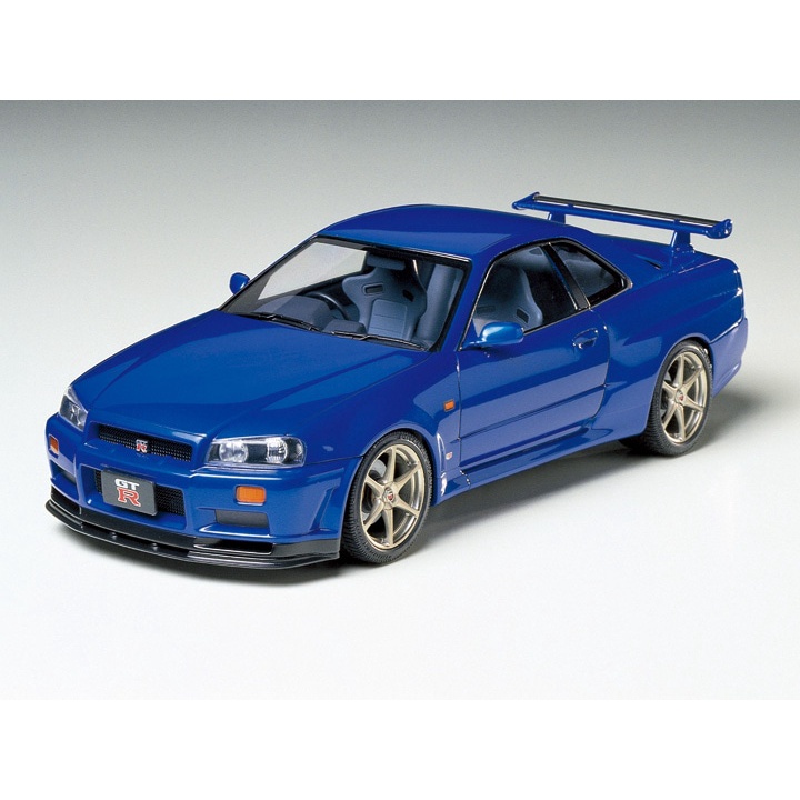 🏆 TAMIYA 24210 ชุดประกอบจำลองมาตราส่วน 1:24 NISSAN SKYLINE GT-R V-spec (R34) โมเดลประกอบ ต้องไปสร้างและทำสีเอง - รูปที่ 2