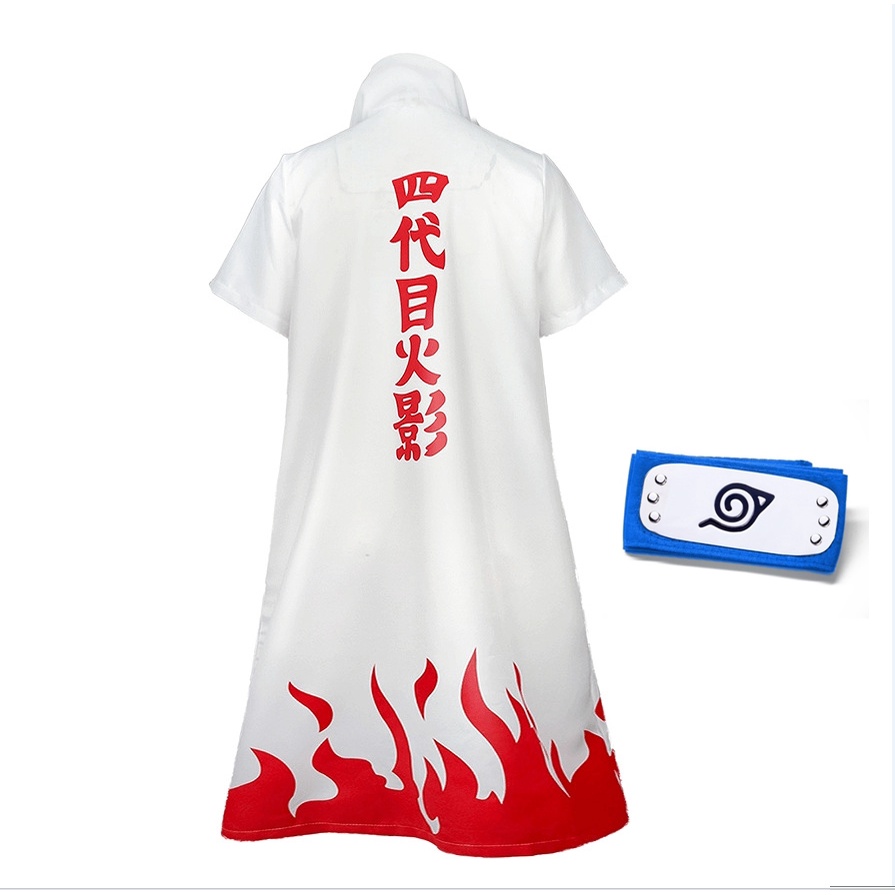 7C177 เสื้อคลุมโฮคาเงะ รุ่นที่ 4 มินาโตะ - นารูโตะ Anime Cosplay Costume 7C177.1