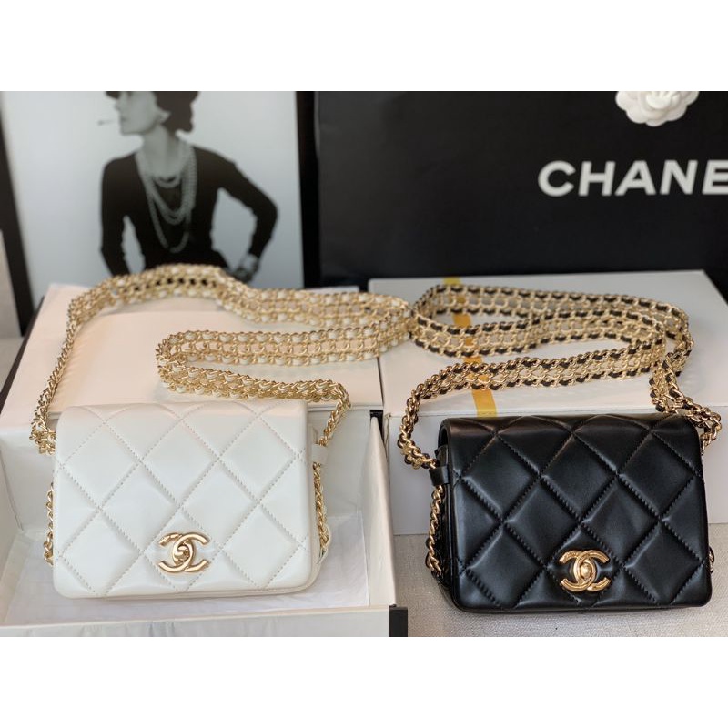 Chanel mini flap triple chain bag 22P [New]