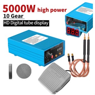 5000w Spot เครื่องเชื่อมที่ถอดออกได้และปากกาบัดกรี DIY 18650 แบตเตอรี่เชื่อมเครื่องมือสำหรับ 0.1/0.15/0.2 มม. นิกเกิล