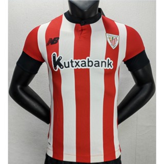 เสื้อกีฬาแขนสั้น ลายทีมฟุตบอล Bilbao 22 23 ชุดเหย้า คุณภาพสูง