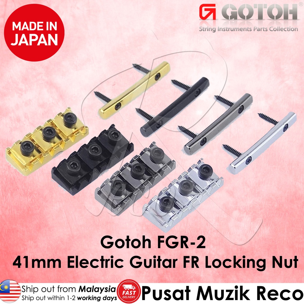 GOTOH FGR-2 41 มม.ประเภทสกรู Top Mount String Locking Nut กีตาร์ไฟฟ้า Floyd Rose Gitar Elektrik กีตา