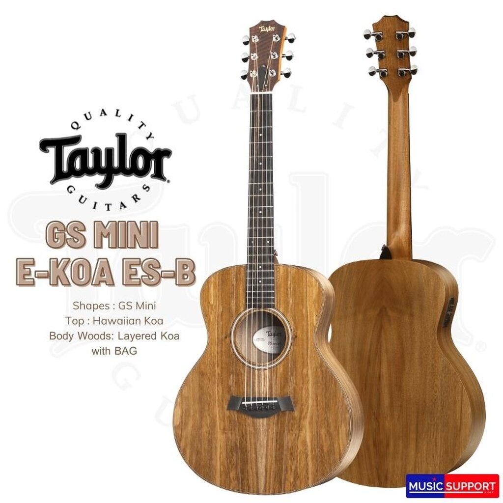 TAYLOR GS MINI-E KOA ES-B/BAG กีตาร์โปร่งไฟฟ้า