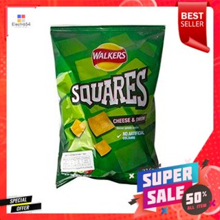 Walkers Squares Cheese &amp; Onion 27.5g วอล์คเกอร์ส สแควร์ส ชีส &amp; หัวหอม 27.5g