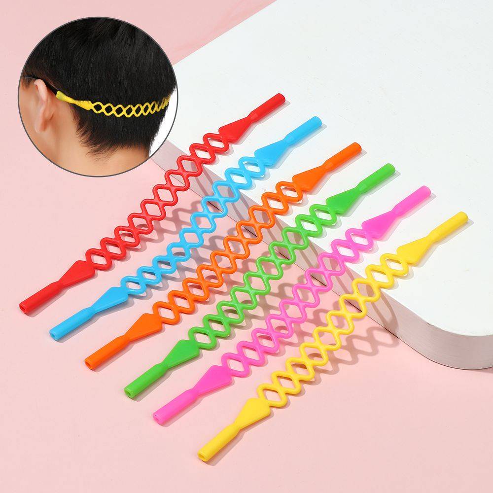 COD [พร้อมส่ง]สายคล้องแว่นตาซิลิโคน ทรงตาข่ายยืด  สายคล้องแว่นเด็กและผู้ใหญ่ สายคล้องแว่นตา สายคล้องแว่น