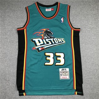 nba Detroit Pistons No.33 Hill green basketball jersey