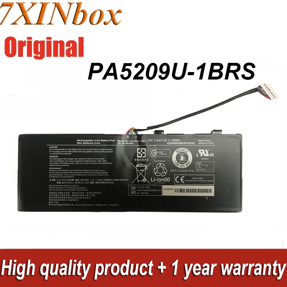 7XINbox PA5209U-1BRS 7.2V 28Wh 3684mAh Laptop Battery For Toshiba Satellite L12-C L10W-C L15W Radius