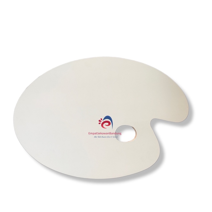 พาเลทเพ้นท์ไม้ทรงรี เบอร์ 4 V-Tec 2117 / Vtec Oval Wood Pallet / Wood Palette สําหรับวาดภาพขนาดเล็ก 