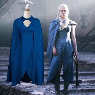 [พร้อมส่ง] เครื่องแต่งกายคอสเพลย์ Game Of Thrones Dragon Mother Seventh Season Daenerys