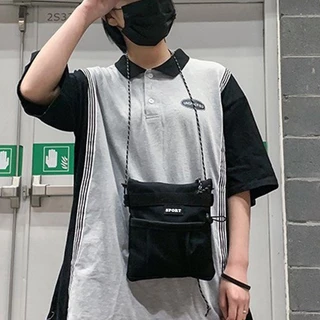 bag_1(BAG1641) W1กระเป๋าผ้าสะพายข้างสายเชือกSPORเวอร์ชั่นเกาหลี ผ้าใบ
