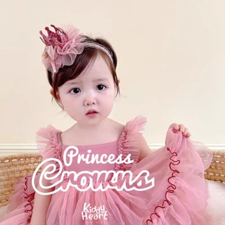 [Kiddy Heart]คาดผมเด็ก รุ่นPrincess Crown(มงกุฎเจ้าหญิงน้อย) เหมาะสำหรับเด็ก3-18เดือน