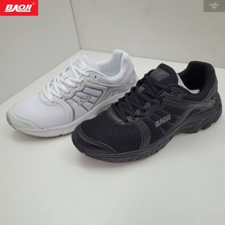 BAOJI ของแท้ 100% รองเท้าผ้าใบชาย รองเท้าออกกำลังกาย รุ่น BJM422-A สีดำ/สีขาว SIZE 41-45