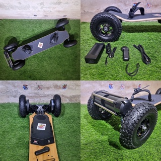 [0401][🚚พร้อมส่ง]⚡สเก็ตบอร์ดไฟฟ้า รุ่น OffRoad V2 แบต36V 10Ah บอร์ด 117x46x24cm ล้อ9นิ้ว 2Belt motor