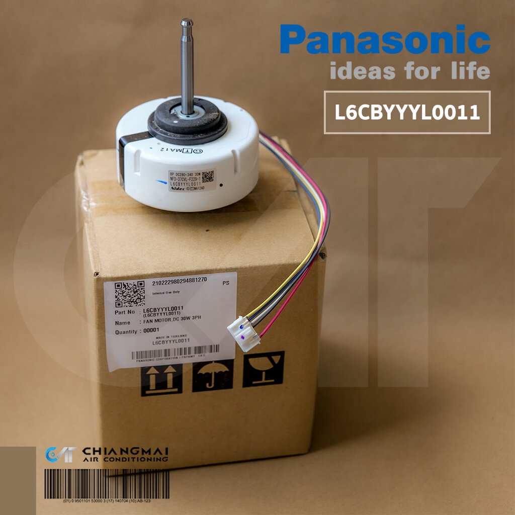 L6CBYYYL0011 (ใช้ L6CBYYYL0175 แทน) มอเตอร์แอร์ Panasonic มอเตอร์คอยล์เย็น พานาโซนิค (ARW61G8P30AC)