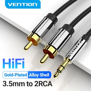 VentionRCA Cable 2rca to 3.5 audio cable rca 3.5mm Jack male to male ( Model: BCF/BCP-PVC/TPE) (0.5M-10M)