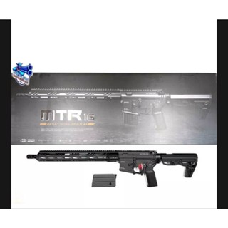 ของเล่น บีบีกัน MTR16 Marui งานญี่ปุ่น บอดี้โลหะ สีดำท่อเงิน ระบบแก๊ส