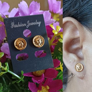 Yaxiya Elizabeth ต่างหูชุบทอง 18k ขนาดเล็ก
