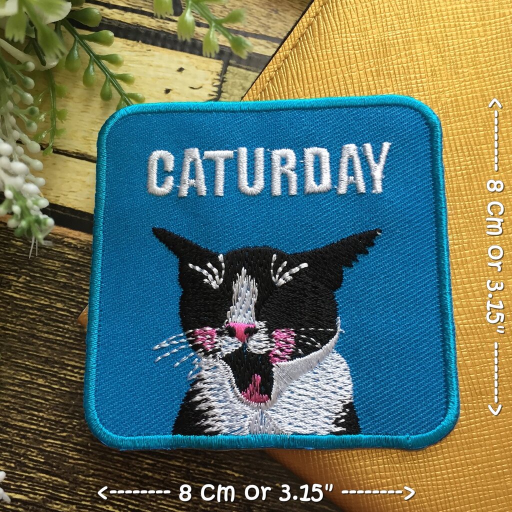 แมว ตัวรีดติดเสื้อ อาร์มรีด อาร์มปัก ตกแต่งเสื้อผ้า หมวก กระเป๋า แจ๊คเก็ตยีนส์ Cute Creature Embroidered Iron on Patc...