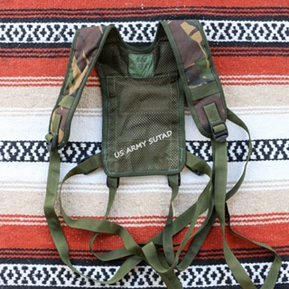 British Army PLCE Webbing DPM YOKE Main ชุดสายโย่งบ่า สายเก่ง ลายพรางเขียว วัสดุไนล่อน