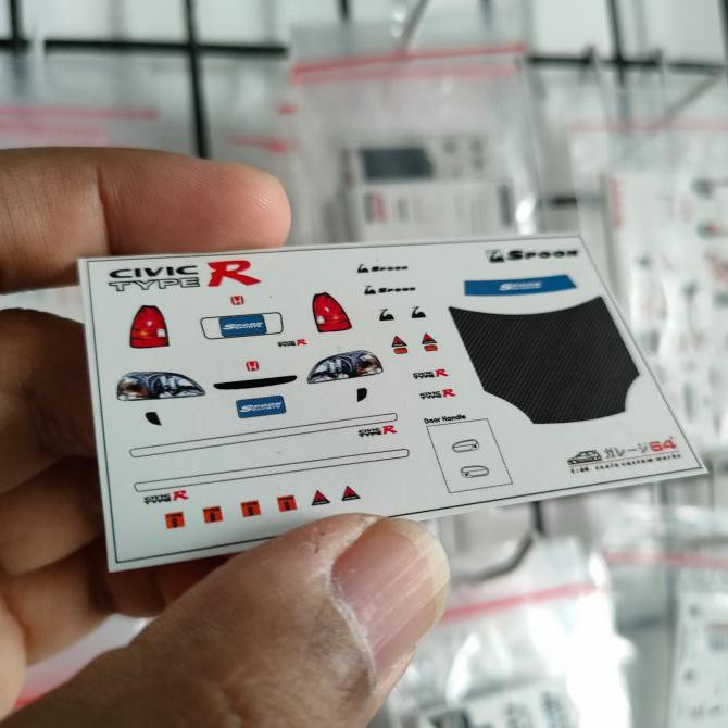 ❁♕Favorite Decal Set Hotwheels Civic Ek9 Spoon