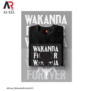 เสื้อยืดสีพื้น - AR Tees Panther Wakanda เสื้อเชิ้ตที่กําหนดเองตลอดกาล Unisex Tshirt สําหรับผู้หญิง