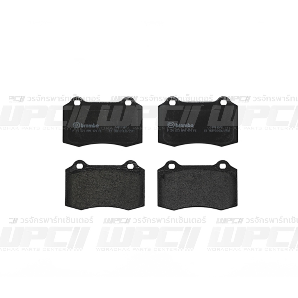 BREMBO ผ้าเบรคหน้า FOCUS RS BREMBO CALIPER ปี02-ON (Black)