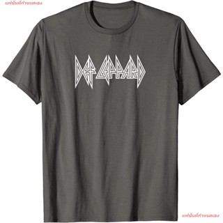 Def Leppard - Hollow (White) T-Shirt เดฟเล็ปเพิร์ด Def Leppard วงร็อค เสื้อยืดผู้หญิง เสื้อยืดผู้ชาย เสื้อยืดคอกลม เสื้อ