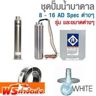 ชุดปั๊มน้ำบาดาล 8 - 16 AD Spec ต่างๆ ยี่ห้อ FRANKLIN จัดส่งฟรี!!!