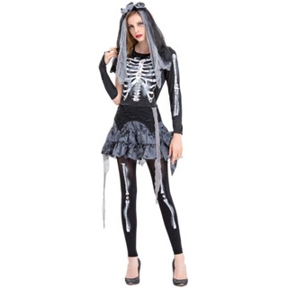 Hot Halloween skull frame ghost bride zombie costume night DS stage costume performance costume ghost festival skull ghost quality assurance B8RN