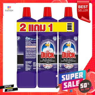 น้ำยาทำความสะอาดห้องน้ำ เป็ด ม่วง 900 มล. แพ็ก2แถม1BATHROOM CLEANER DUCK 900ML PURPLE 2FREE1