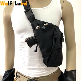 Gun Shoulder Holster Hidden Tactical Chest Bag Universal Hand Gun Holder Pistols Glock Case Phone Pack Outdoor Hunting E