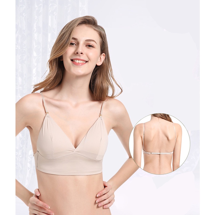 สินค้าพร้อมส่งจากไทย💥LoveIs Bra💥(N664)เสื้อครอปสายเดี่ยว ฟองน้ำในตัว สายหลังปรับได้หลายสไตล์ - รูปที่ 3