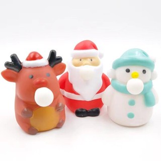 XMAS BLOW BUBBLE set ของเล่นคลายเครียด บีบๆ ธีม xmas(TOY602)