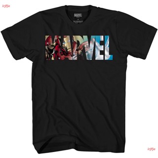 irjfje Marvel Logo Ironman Iron Man Avengers Super Hero Adult Graphic Mens T-Shirt ดพิมพ์ลาย เสื้อยืดผู้ชายและผู้หญิง ด