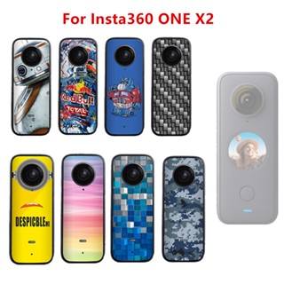 สติกเกอร์ฟิล์ม กันน้ํา สําหรับติดตกแต่งกล้องแอคชั่น Insta360 ONE X2 2 ชิ้น