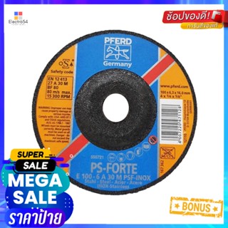 แผ่นเจียร์ PFERD E6A PSF-INOX 4 นิ้วGRINDING DISC PFERD E6A PSF-INOX 4"