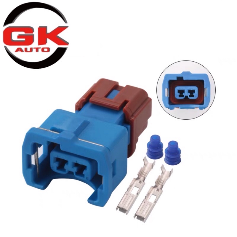 2 Pin Mitsubishi 4G92 Mivec Intake Air Temperature IAT Sensor Socket Connector